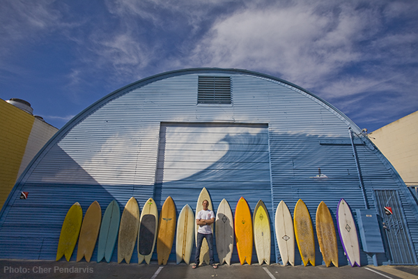 Bird Huffman At The Shed With Lis Fishes, The Surfers Journal Cher Pendarvis