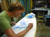 Cher Painting The Dove Of Peace On The Gift For Archbishop Desmond Tutu Steve Pendarvis